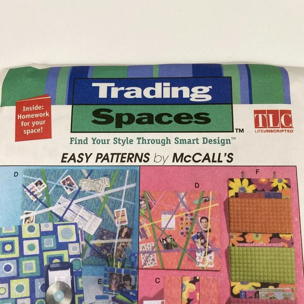 McCalls Pattern M4800 Trading Spaces Bedroom Accessories Uncut FF y2k TLC 2005